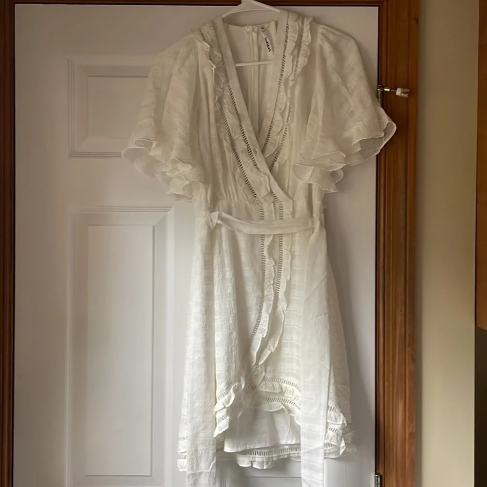 White Ruffle Dress - Picture 4 of 4
